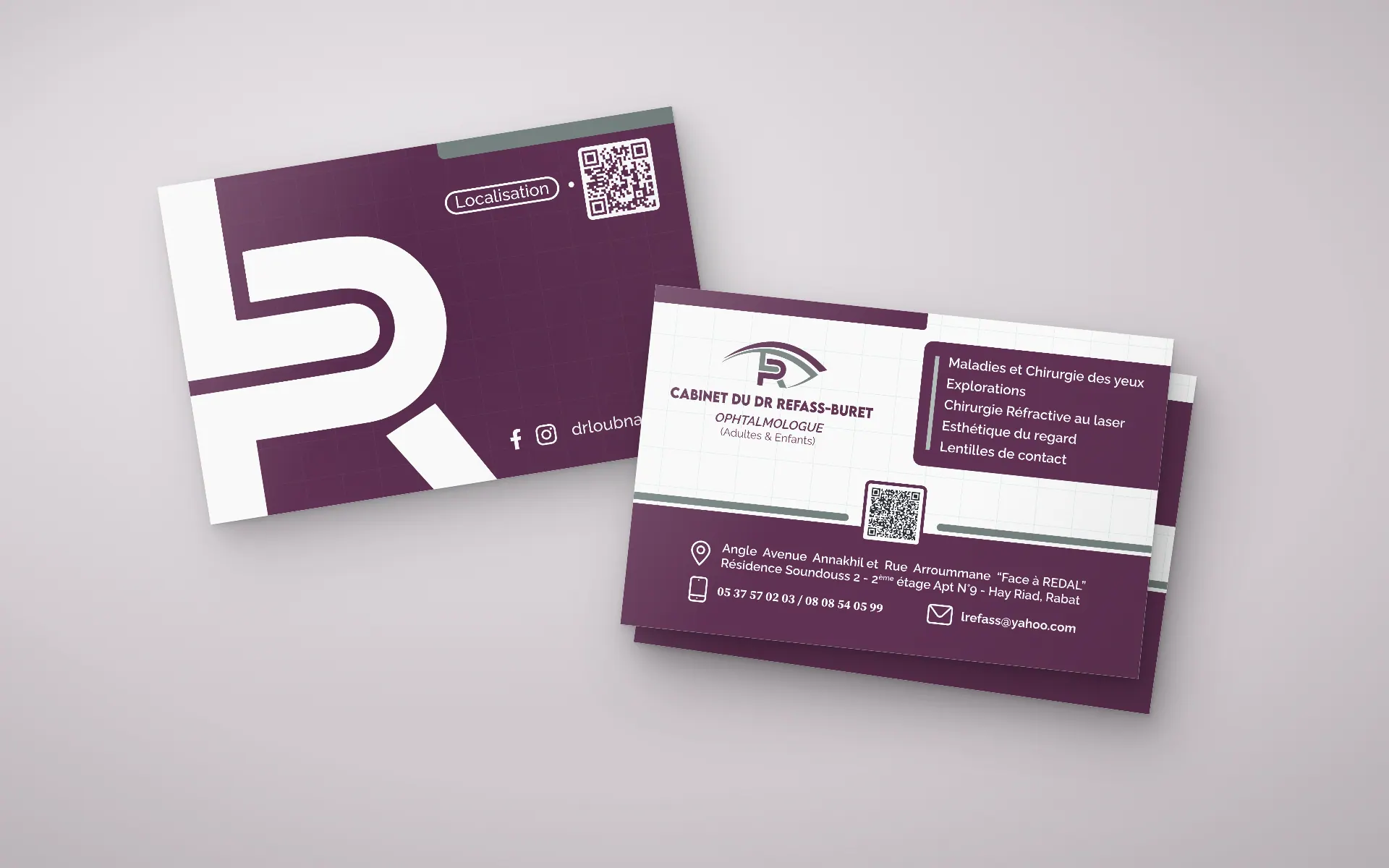 Dr Loubna Refass — Identity & print